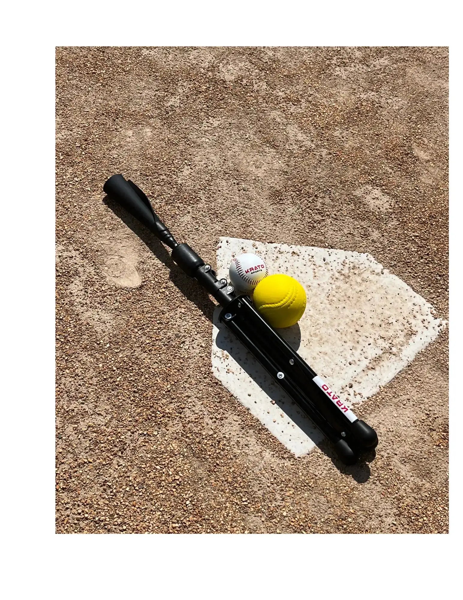 PATIKIL T-shirt de baseball de voyage, t-shirt de baseball portable pour frapper hauteur réglable de 63,5 cm à 104,1 cm, trépied pour entraînement de frappe, noir