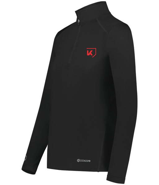 Krato Sports Ladies 1/4 Zip - Holloway 222340 | Ladies Coolcore® 1/4 Zip Pullover (augustasportswear.com)  baseball and softball bat weight training aid