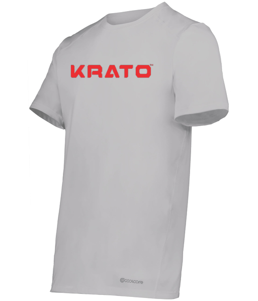 Krato Sports Men's Tee Shirt - Holloway 222136 | Coolcore® Essential Tee (augustasportswear.com)  baseball and softball bat weight training aid
