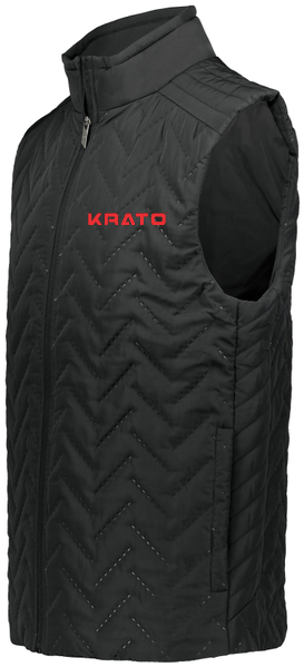 ◆ヘイホー◆ Krato Sports Men's Vest Full Zip - Holloway 229513 | Men's Repreve® Ec