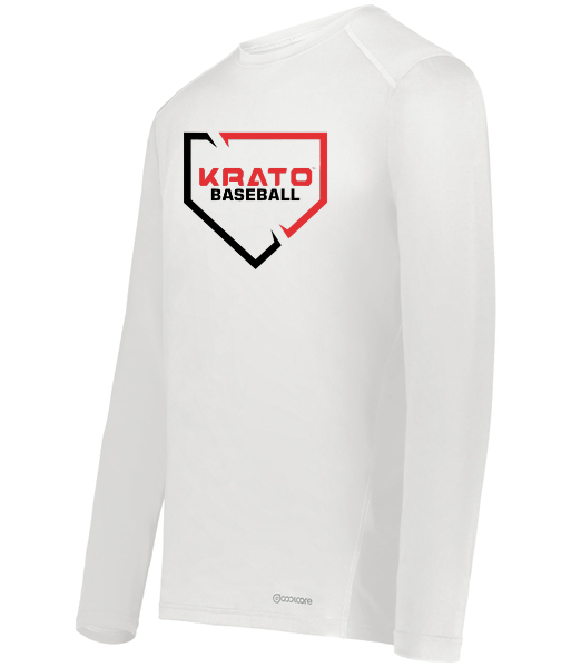 Krato Sports Youth Long Sleeve Tee Shirt - Holloway 222238 | Youth Coolcore® Essential Long Sleeve Tee (augustasportswear.com)  baseball and softball bat weight training aid