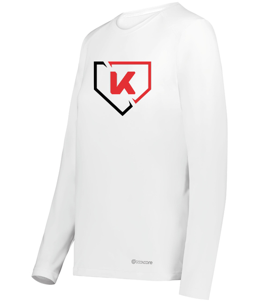 Krato Sports Ladies Long Sleeve Tee Shirt - Holloway 222338 | Ladies Coolcore® Essential Long Sleeve Tee (augustasportswear.com)  baseball and softball bat weight training aid